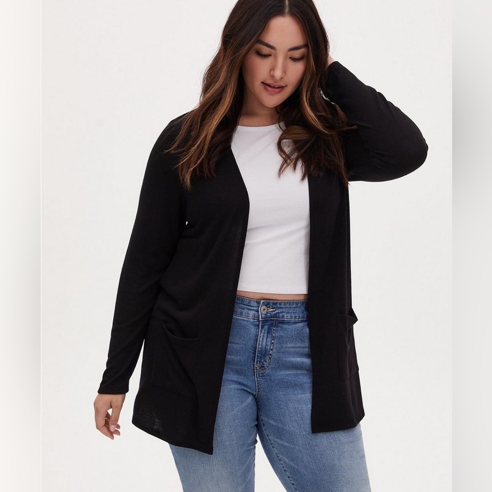NWT Black Hacci Cardigan, 5X